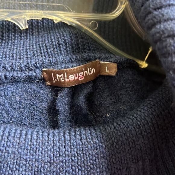 J.MC LAUGHLIN SHAWL SWEATER SIZE L - Picture 3 of 3